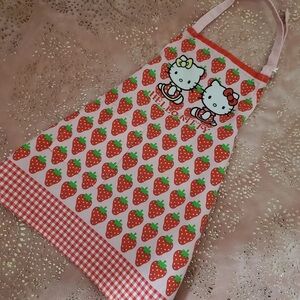 RARE 2002 Sanrio Hello Kitty and Mimi Apron w/ Pocket for Toddler